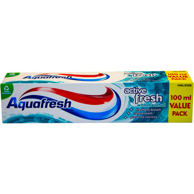 Aquafresh Toothpaste Active Fresh 100ml | High Quality Tissue Product Online - Product Image Aquafresh Toothpaste Active Fresh 100ml | High Quality Tissue Product Online - Product Image